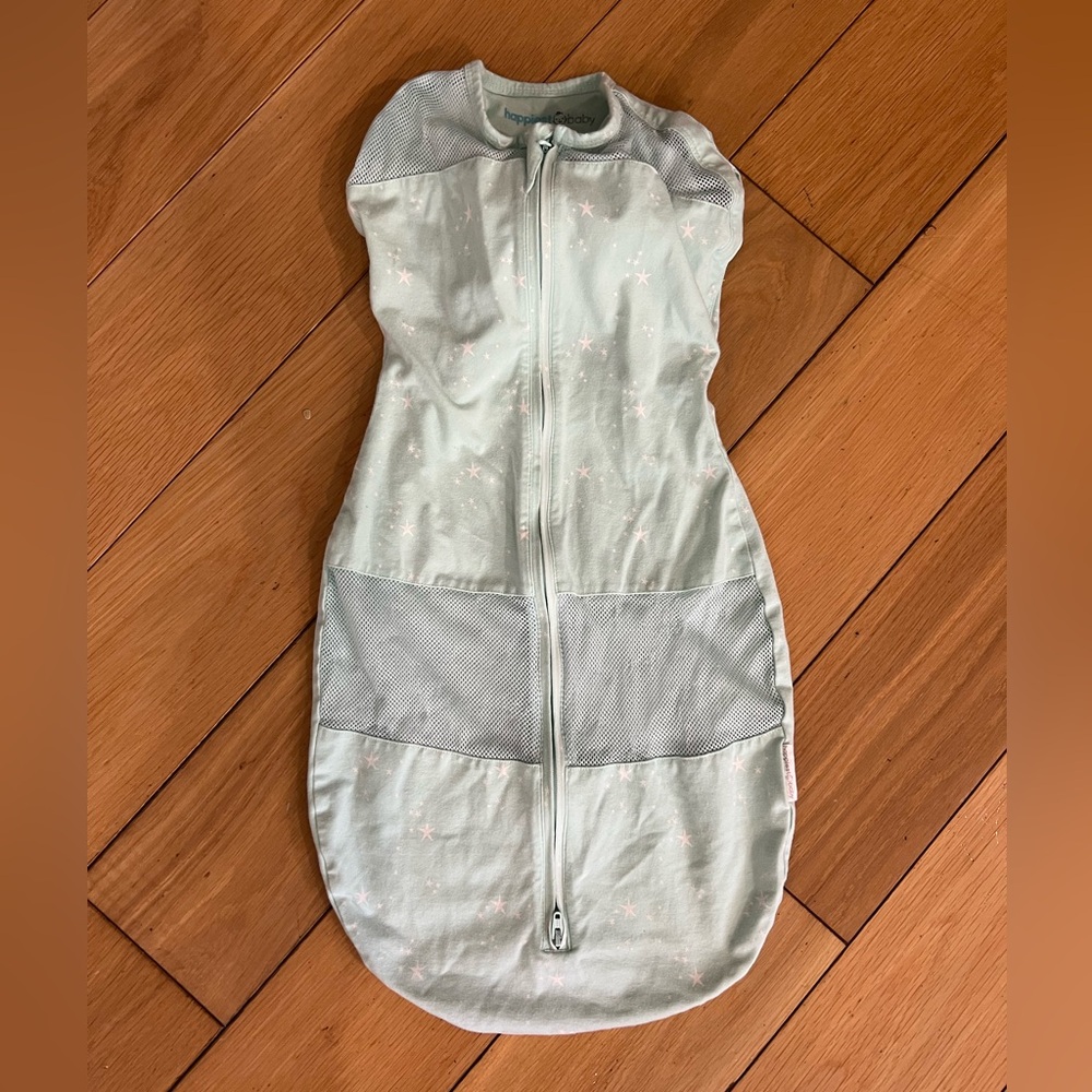 Happiest Baby Sleepea Swaddle; Mint green; Size L; EUC